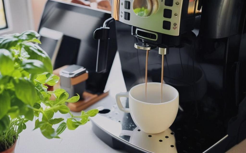 Maschine für Cappuccino mit Dampflanze